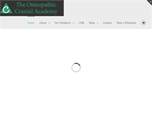Tablet Screenshot of cranialacademy.org